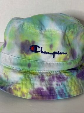 Champion Tie-Dye Bucket Hat in Green, Purple, Blue